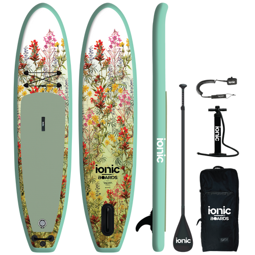 Ionic Yoga - Green Lotus - 10’6 Inflatable Paddle Board Package - Boards