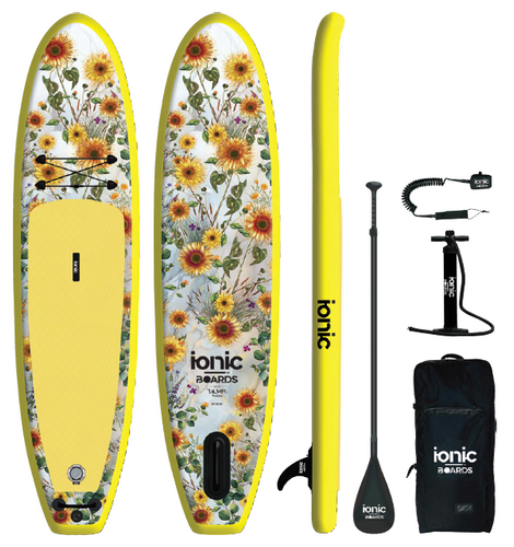 Ionic Yoga - Yellow Lotus - 10’6 Inflatable Paddle Board Package - Boards